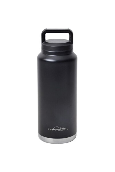 CAMPOUT Çift Katmanlı Termos 1000 Ml Siyah
