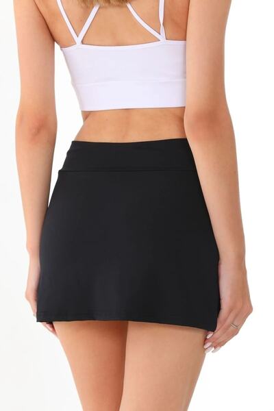 segiza Černé šortky sukně Plavkové šortky Sportovní sukně