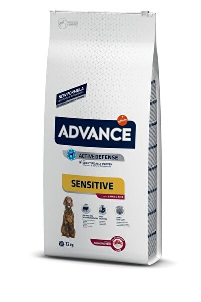 Advance Sensitive Yetişkin Kuzulu Pirinçli Köpek Maması 12 Kg