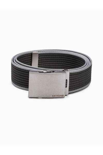 OMBRE Herren Sackleinengürtel A364 - dunkelgrau