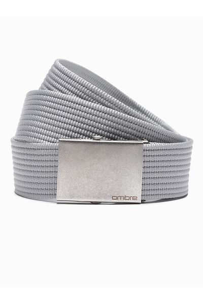 OMBRE Herren Sackleinengürtel A029 - dunkelgrau