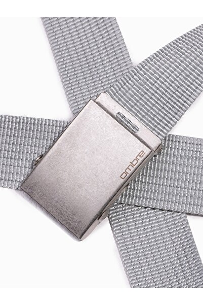 OMBRE Herren Sackleinengürtel A029 - dunkelgrau