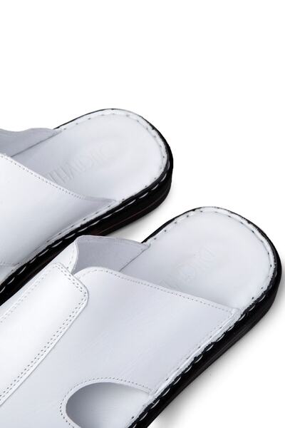 Ducavelli Ανδρικές παντόφλες Stan από γνήσιο δέρμα, παντόφλες από γνήσιο δέρμα, παντόφλες ορθοπεδικής σόλας, παντόφλες από ελαφρύ δέρμα