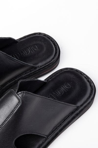 Ducavelli Ανδρικές παντόφλες Stan από γνήσιο δέρμα, παντόφλες από γνήσιο δέρμα, παντόφλες ορθοπεδικής σόλας, παντόφλες από ελαφρύ δέρμα