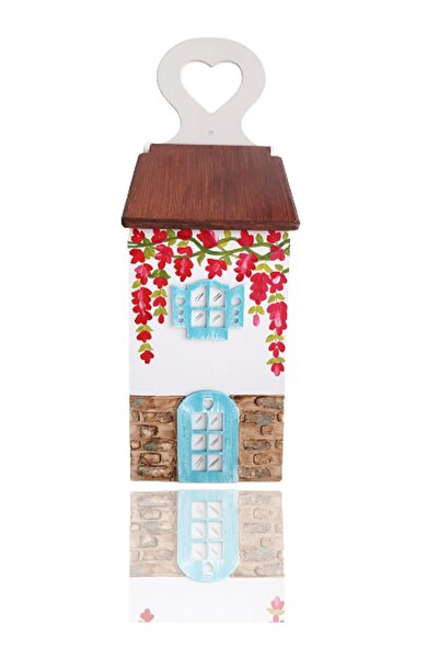 ASLI El Boyaması Ahşap Poşetlik