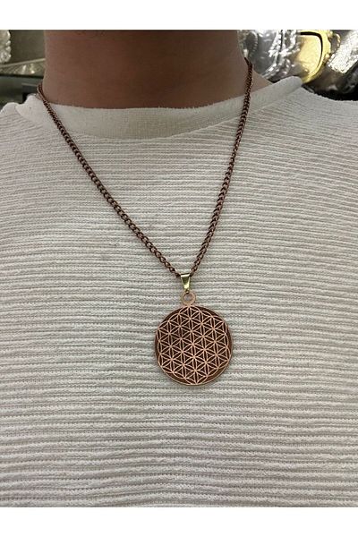 KAVELE Copper Embroidered Pure Necklace - Optional