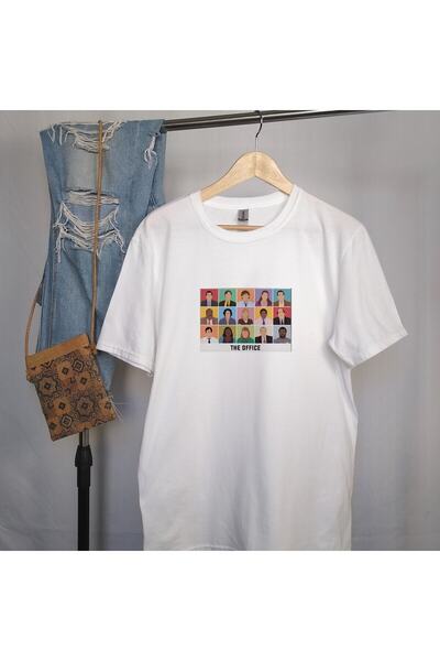 Adrift تي شيرت للجنسين بتصميم مكتب كبير الحجم