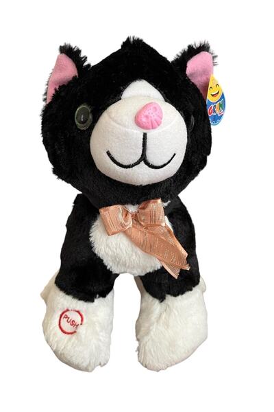 JOYFUL CHİLD لعبة القطة الصوتية المحشوة 35 سم