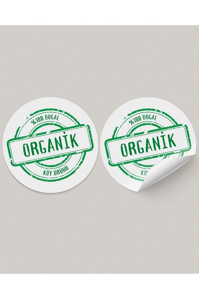 gg gençgirişimci Coated Sticker-organic- 3x3 Cm 50 Pieces (CUSTOMIZABLE)