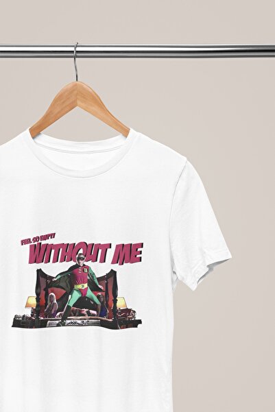 Adrift تي شيرت كبير الحجم للجنسين بتصميم Eminem "Without Me".