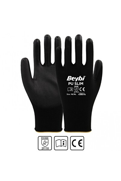 Beybi PU SLIM Poliüretan Kaplı Polyester Örme Eldiven