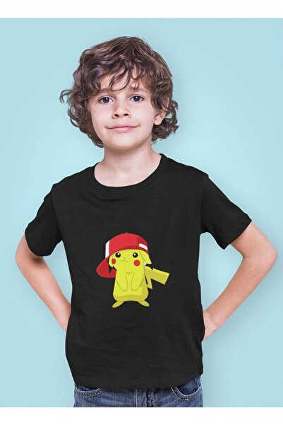 RYO FASHİON Tricou pentru copii cu mânecă scurtă, negru, unisex, cu imprimeu ...