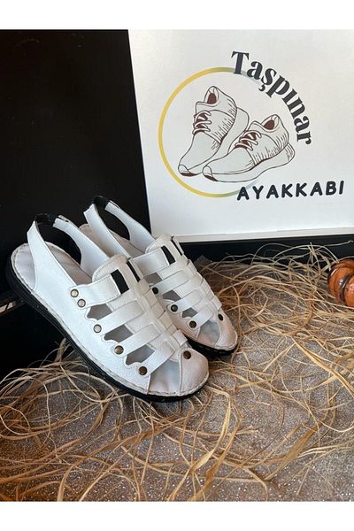 Taşpınar Ayakkabı Taşpınar 100% Δερμάτινα Ορθοπεδικά Ανδρικά Καλοκαιρινά Άνετα Σανδάλια Παντόφλες 40-44