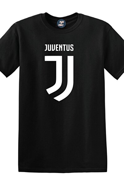 RYO FASHİON Tricou pentru copii JUVE (JUVENTUS) cu imprimeu, unisex, negru, c...