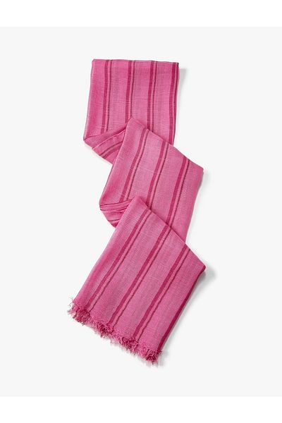 Koton Women's Linen Scarf Striped 70x180 cm