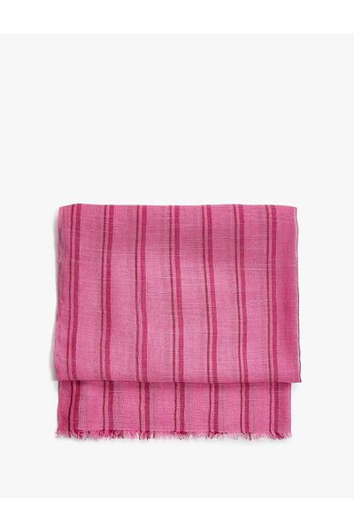 Koton Women's Linen Scarf Striped 70x180 cm