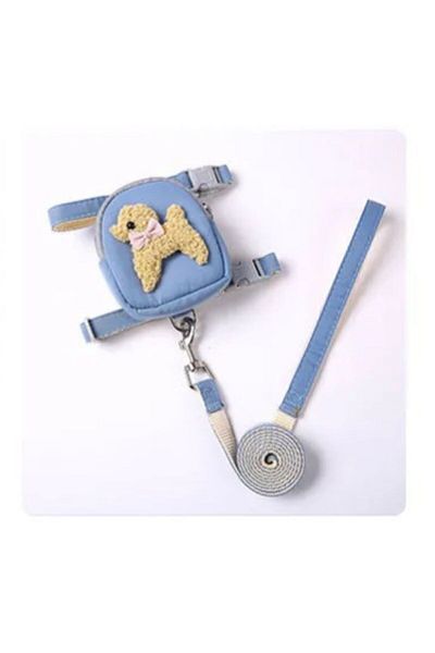 FloriaShopping Anti-Escape Cat Walking Leash with Bag and Small Breed Dog Walking Leash