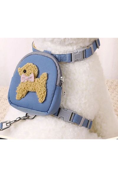 FloriaShopping Anti-Escape Cat Walking Leash with Bag and Small Breed Dog Walking Leash