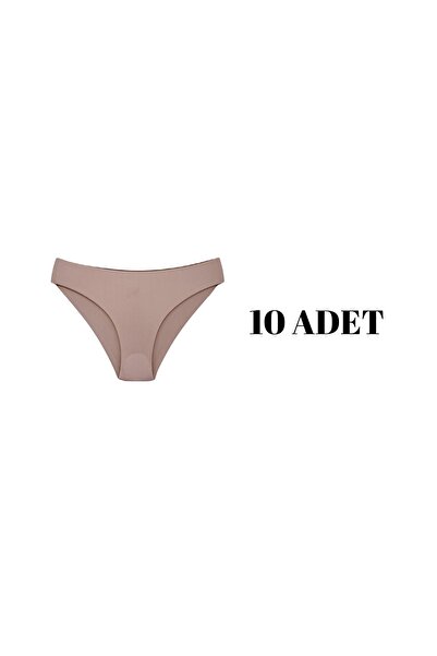 Bleu Petite Pack of 10 Laser Cut Seamless Women's Panties