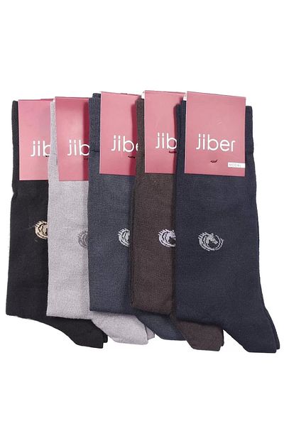 jiber tekstil Ανδρικές μακριές κάλτσες Modal Lycra Μικτό χρώμα 5204 - 6 τεμάχια