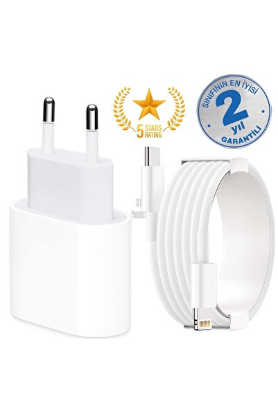 SFL Product Iphone Tüm Serilerle Uyumlu 20W Hızlı Şarj Aleti Adaptör Kablo Pl...