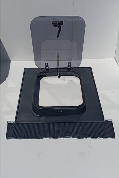 Umut Çatı Kremit Amortisörlü Bantlı Antrasit Gri Çatı Çıkış Kapağı