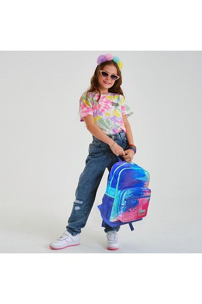 Coral High Set de geanți de școală din 2 bucăți cu model aerograf colorat pentru copii SET0223738