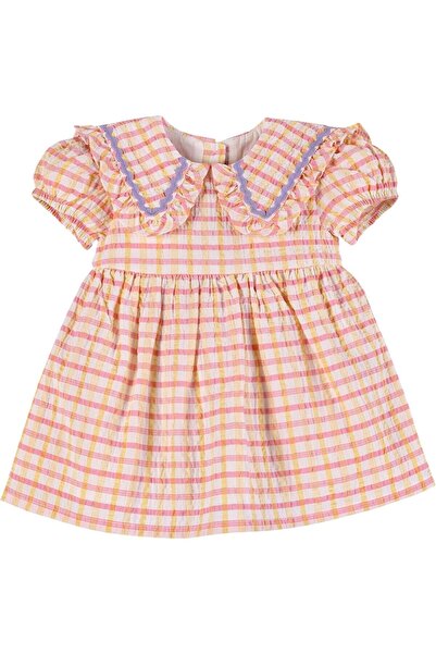 İdilbaby&Mamino Oranj Çizgili Elbise 16506