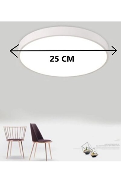 luxshome Modern Tavana Sıfır Yuvarlak Led Plofenyer Panel Spot Lamba Glop Aplik Armatür Avize 3200k Sarı Işık