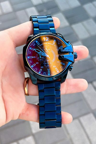 Ferrucci Fc.202301TN.04 Colorful Glass Men's Wristwatch 3 Atm Waterproof