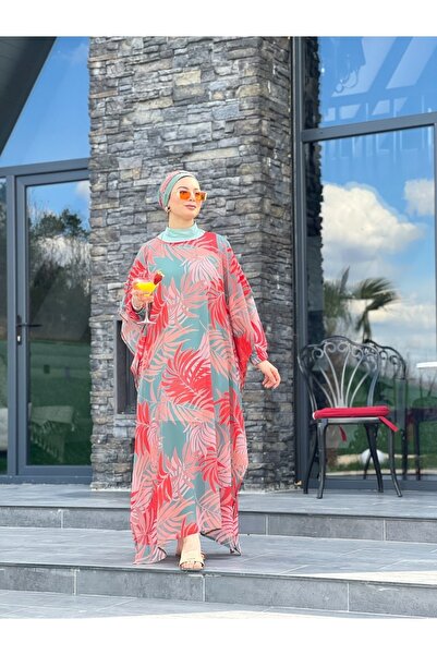 Butik Kardelen Camelya Hijab μαγιό - με σχέδιο πάνω από 5 τεμάχια