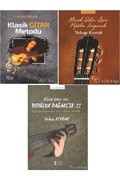 Kronik Kitap Klasik Gitar İçin Popüler Dağarcık - 1 - 2 - Klasik Gitar Metodu...