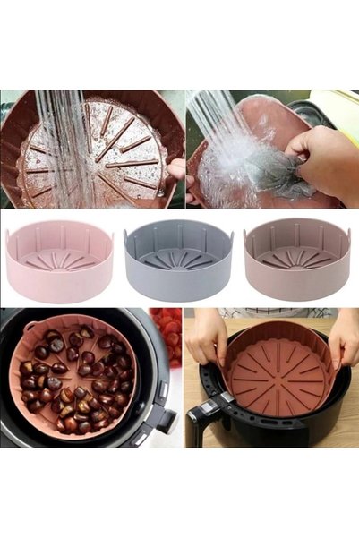 MaxiPro Airfryer Silicone Cooking Container, Airfryer Accessory, Airfryer Air Fryer Container, Sgs Health Certified