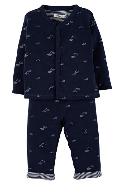 İdilbaby&Mamino Printed Cardigan Suit 17137
