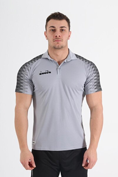 Diadora Ritim Kamp Polo T-Shirt Gri