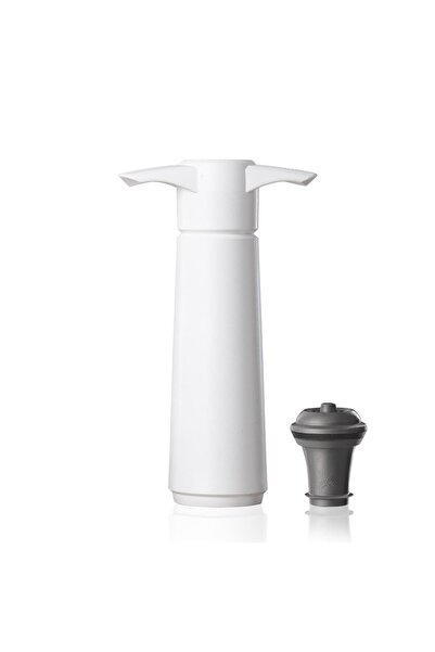 Vacu Vin واقي النبيذ الأبيض - مضخة واحدة وسدادة نبيذ واحدة