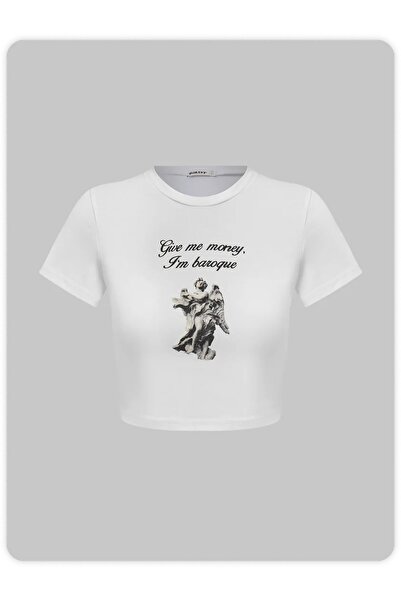 Jose Clothing ΓΥΝΑΙΚΕΙΑ ΕΚΠΤΩΜΕΝΗ ΣΤΟ ΣΩΜΑ ΚΟΝΤΟΜΑΝΙΚΗ CROP ΜΠΛΟΥΖΑ