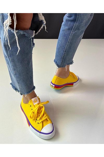 United colors of clearance benetton yellow shoes