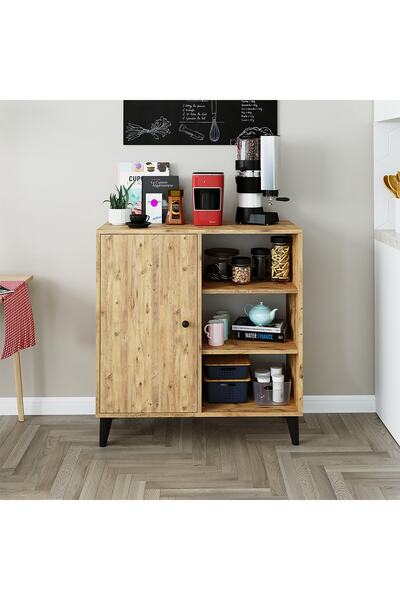 ROOMART 90 CM ÇOK AMAÇLI DOLAP , KİLER DOLABI , KİTAPLIK , MUTFAK DOLABI