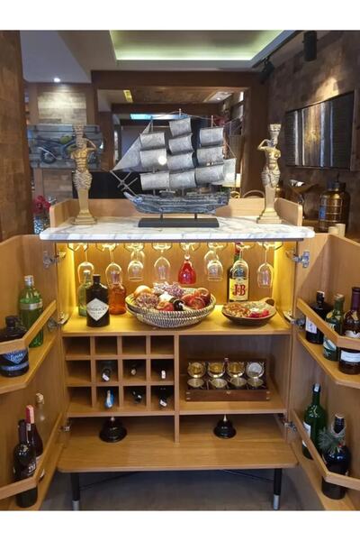 mywoodteks Ahşap Bar Dolabı