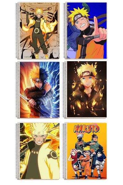 animeandyourworld دفتر ناروتو مقاس A4 قطعة واحدة 72 صفحة (مسطرة أو مربعة).