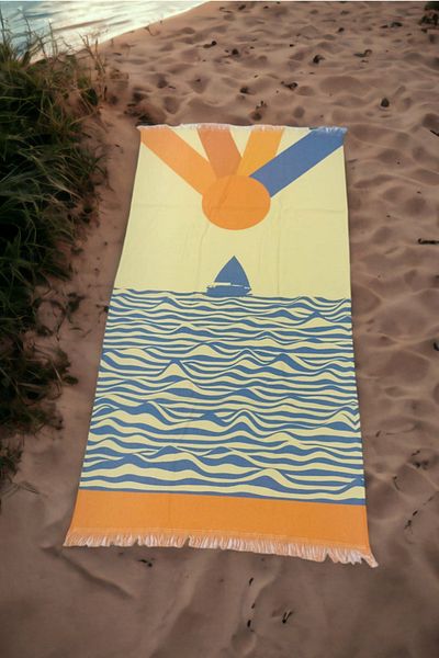 BİNNUR HOME PROSOP DE PLAJĂ IMPRIMAT DIGITAL 70x140 CM