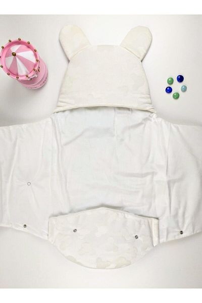 Bebitof Velboa Swaddle with Teddy Bear Pattern