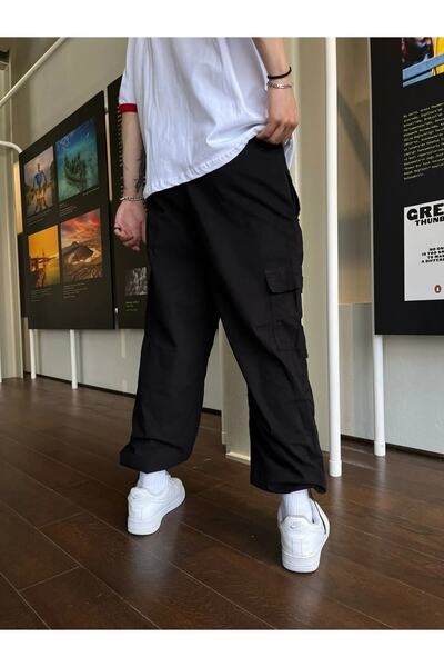 Gofeel Kargo Cepli Bol Paça Unisex Paraşüt Pantolon