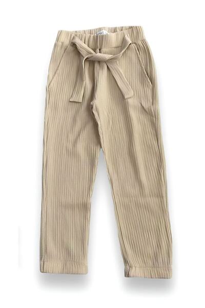 Pink Hippo Kids Elastic Waist Crinkle Fabric Girl's Trousers