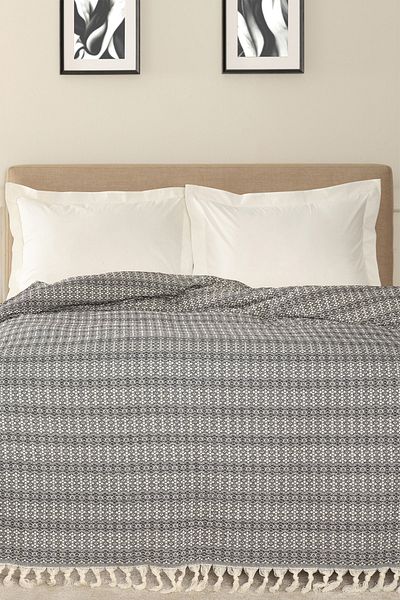 Karaca Home Destina Black Double Multi-Purpose Blanket