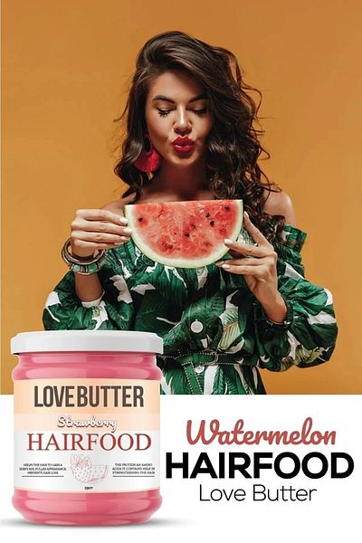 LOVE BUTTER Strawberry & Watermelon Hair Food, Strawberry & Watermelon Hair Mask 190 ml