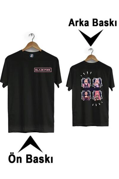 RYO FASHİON BLACK PINK GRUPA ANIME IZDAVANJE NA PREDNJOJ I ZADNJOJ STRANI CRN...