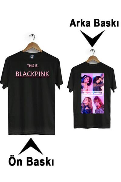 RYO FASHİON BLACK PINK GRUPA ANIME IZDAVANJE NA PREDNJOJ I ZADNJOJ STRANI CRN...