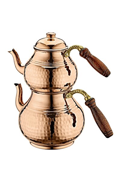 OMS PASLANMAZ 9260 إبريق شاي نحاس الأناضول